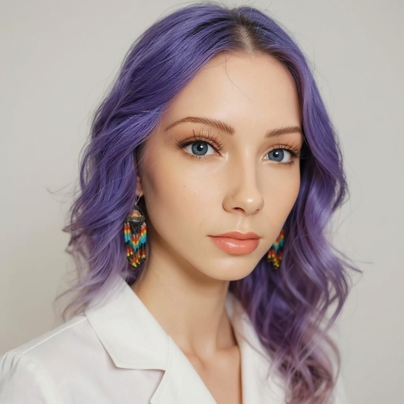 🌷Beaded Southwestern Style Fringe Earrings - Picture 3 of 3